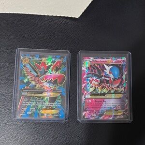 Pokemon M Gardevoir EX and M Sharpedo EX Holographic Cards